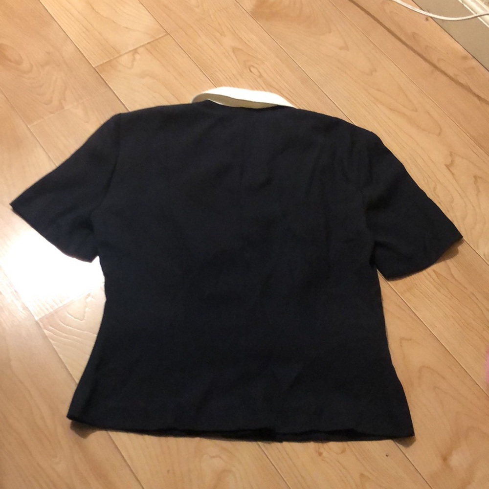 Lois Snyder Dani Max Collard Button Down Top - image 4